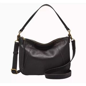 New Fossil Skylar Crossbody Bag Leather Black